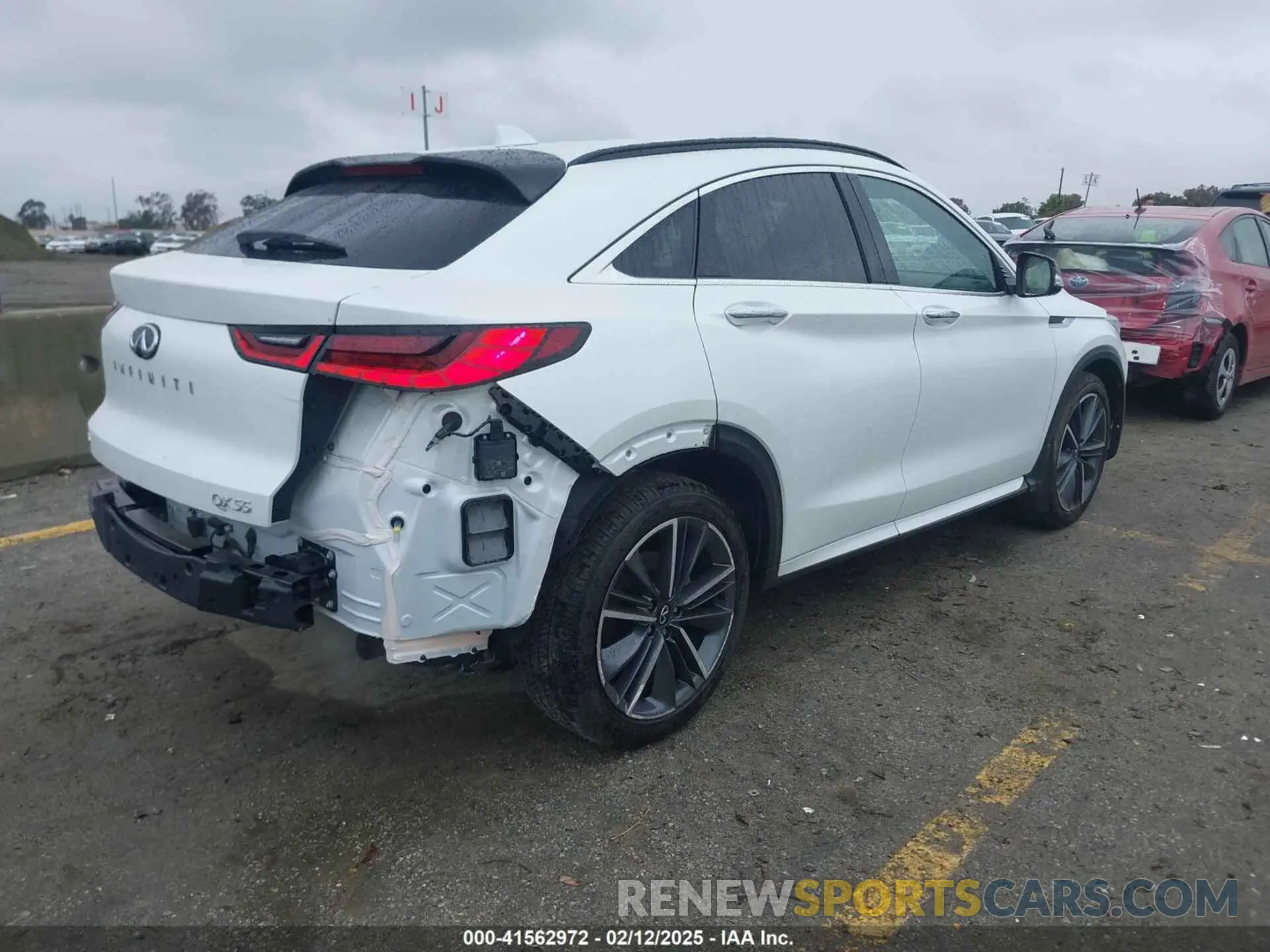 4 fotografías del automóvil dañado 3PCAJ5JR1RF110064 INFINITI QX55 2024