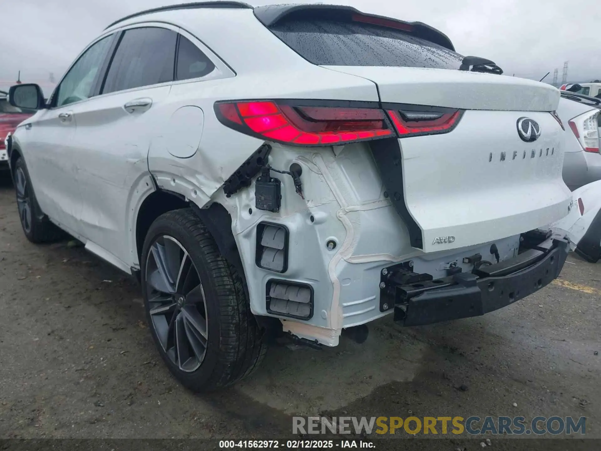 6 fotografías del automóvil dañado 3PCAJ5JR1RF110064 INFINITI QX55 2024
