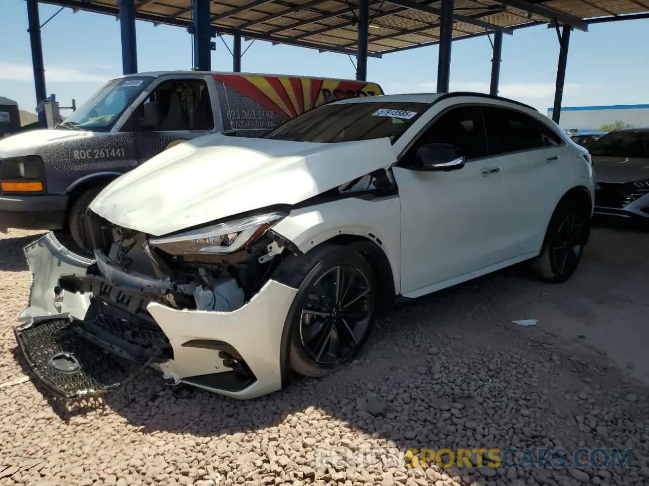 1 fotografías del automóvil dañado 3PCAJ5KR2PF101501 INFINITI QX55 ESSEN 2023