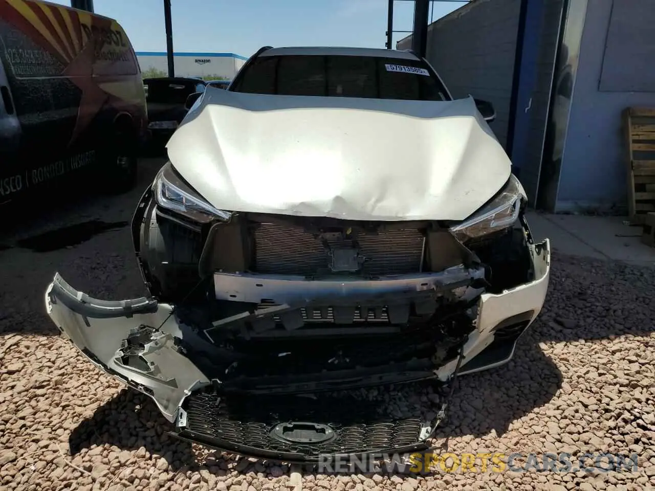 5 fotografías del automóvil dañado 3PCAJ5KR2PF101501 INFINITI QX55 ESSEN 2023