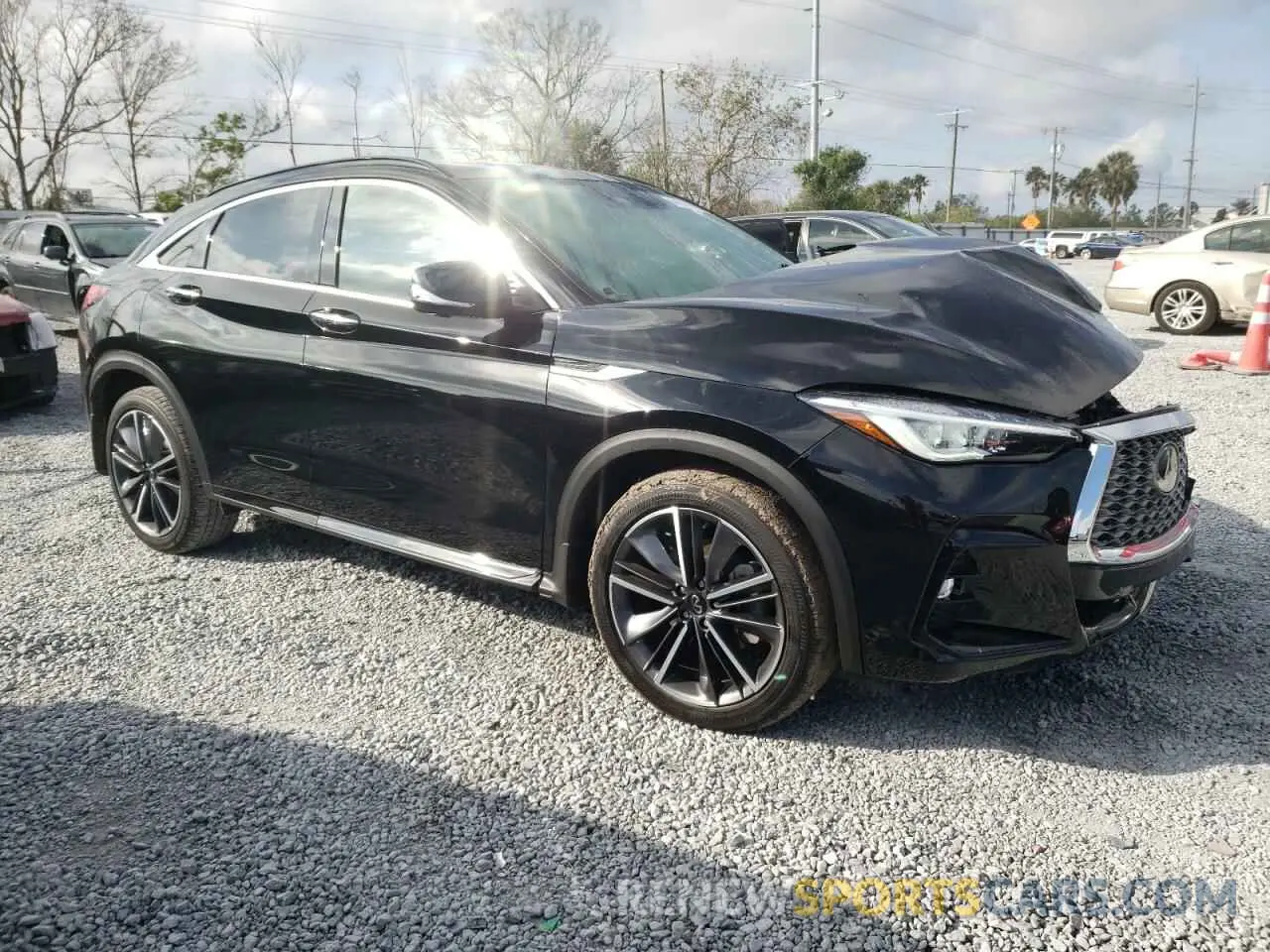 4 fotografías del automóvil dañado 3PCAJ5KRXRF108182 INFINITI QX55 ESSEN 2024