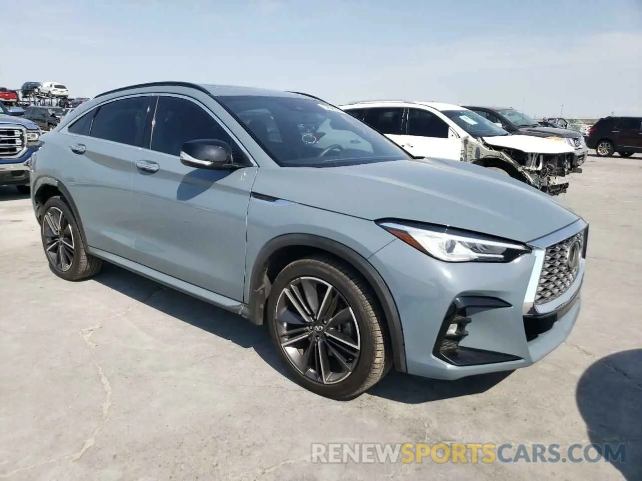 4 fotografías del automóvil dañado 3PCAJ5J3XNF102177 INFINITI QX55 LUXE 2022