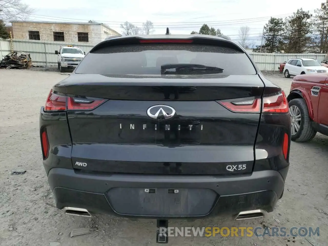 6 fotografías del automóvil dañado 3PCAJ5JR5RF110911 INFINITI QX55 LUXE 2024