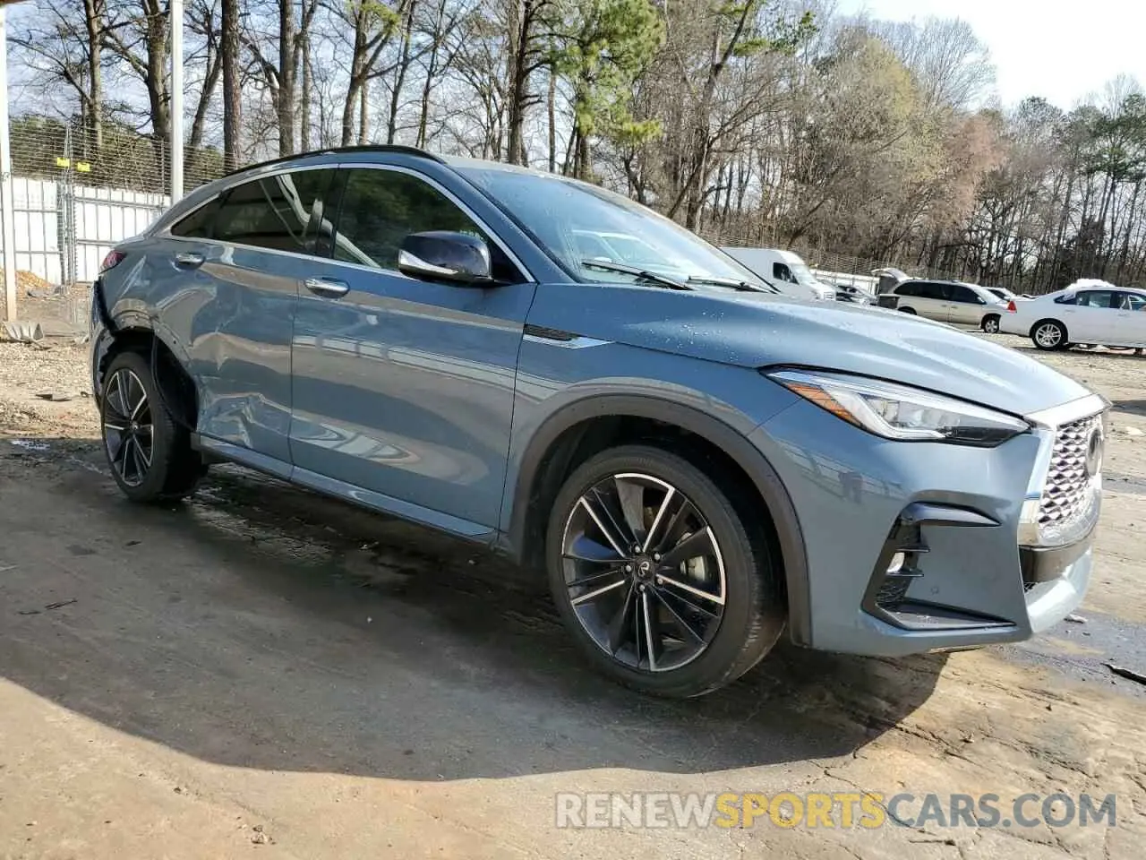 4 fotografías del automóvil dañado 3PCAJ5L31NF105594 INFINITI QX55 SENSO 2022