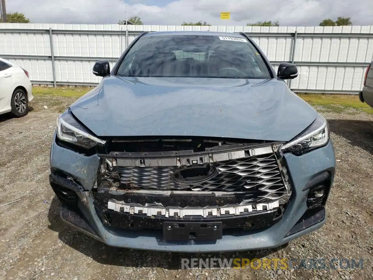 5 fotografías del automóvil dañado 3PCAJ5L32NF102462 INFINITI QX55 SENSO 2022