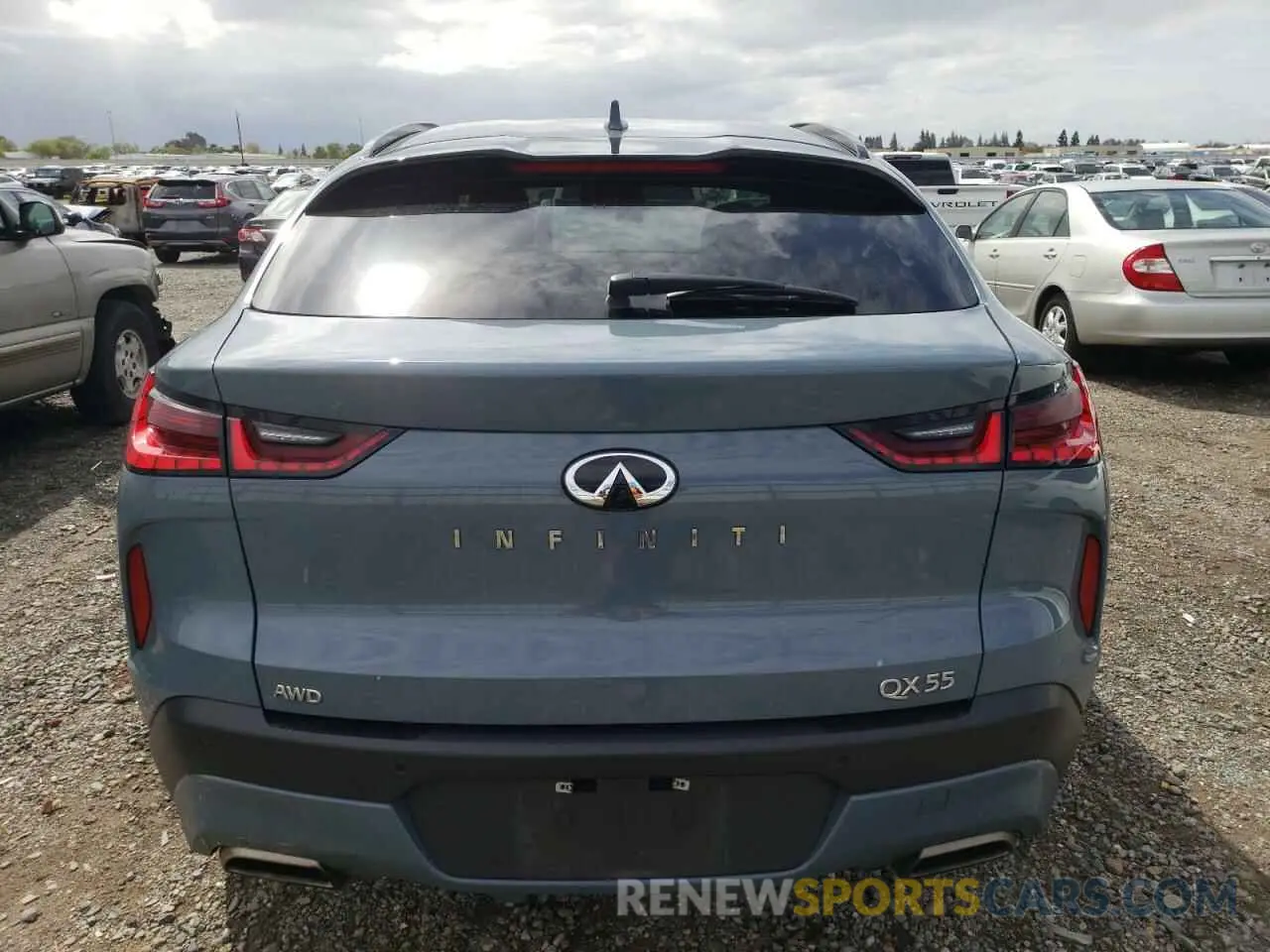 6 fotografías del automóvil dañado 3PCAJ5L32NF102462 INFINITI QX55 SENSO 2022