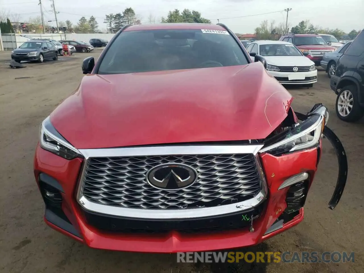 5 fotografías del automóvil dañado 3PCAJ5LR0PF114889 INFINITI QX55 SENSO 2023
