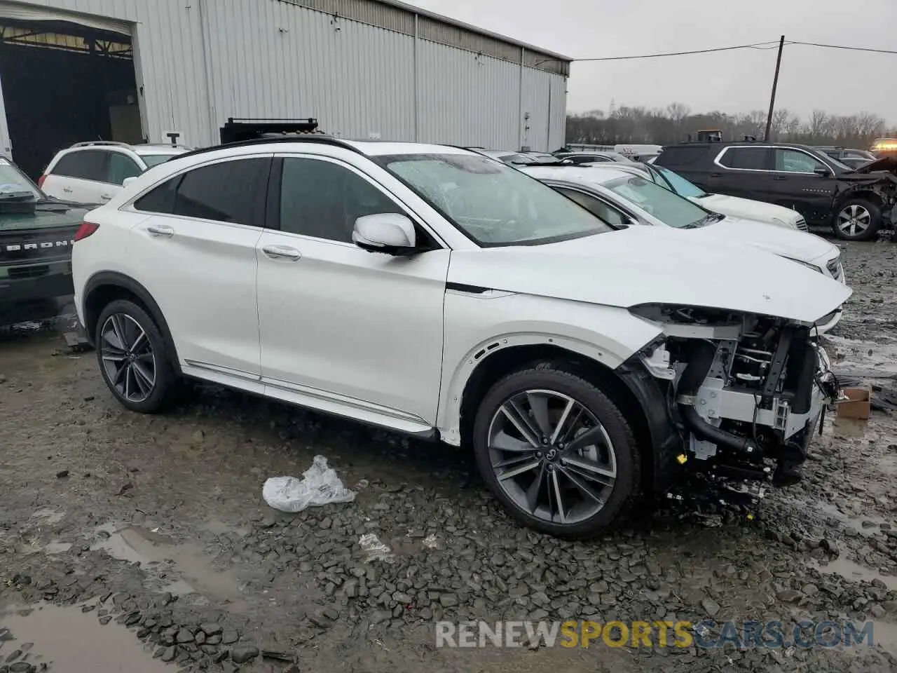 4 fotografías del automóvil dañado 3PCAJ5LR9SF100305 INFINITI QX55 SENSO 2025
