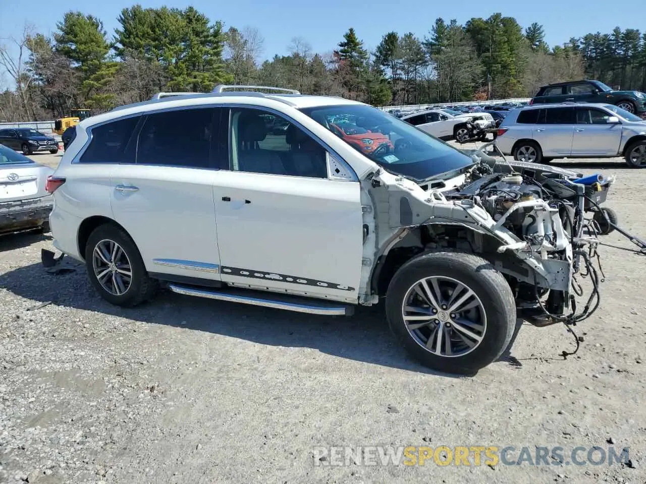 4 fotografías del automóvil dañado 5N1DL0MM0KC515907 INFINITI QX60 2019