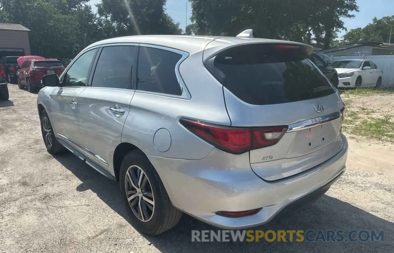 3 fotografías del automóvil dañado 5N1DL0MM0KC557428 INFINITI QX60 2019