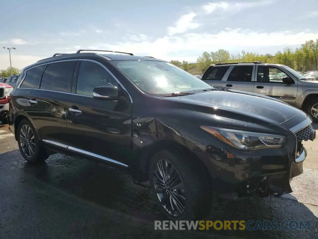 4 fotografías del automóvil dañado 5N1DL0MM1KC510294 INFINITI QX60 2019