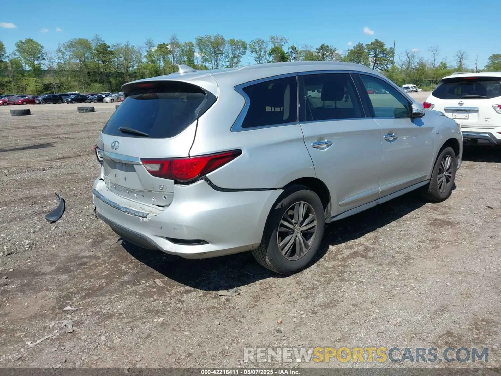 4 fotografías del automóvil dañado 5N1DL0MM2KC525869 INFINITI QX60 2019