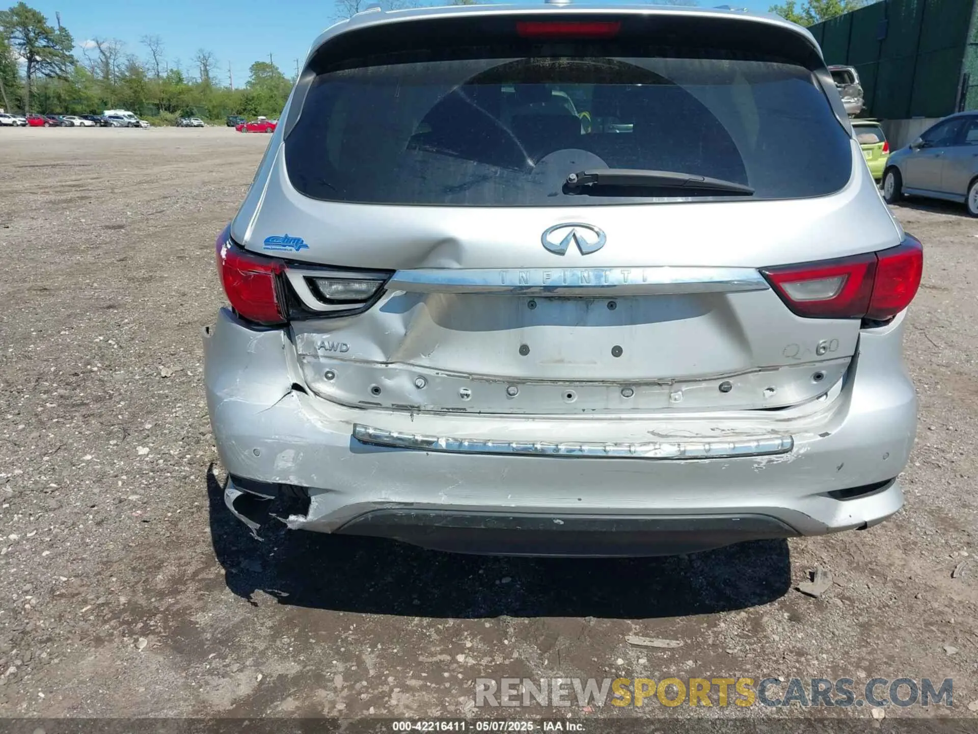 6 fotografías del automóvil dañado 5N1DL0MM2KC525869 INFINITI QX60 2019