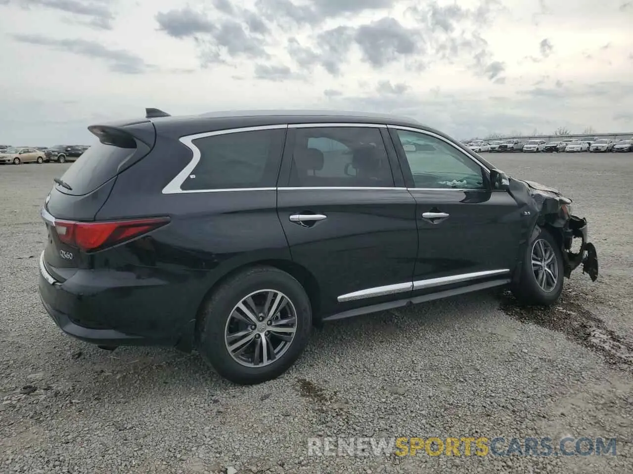 3 fotografías del automóvil dañado 5N1DL0MM2KC555163 INFINITI QX60 2019