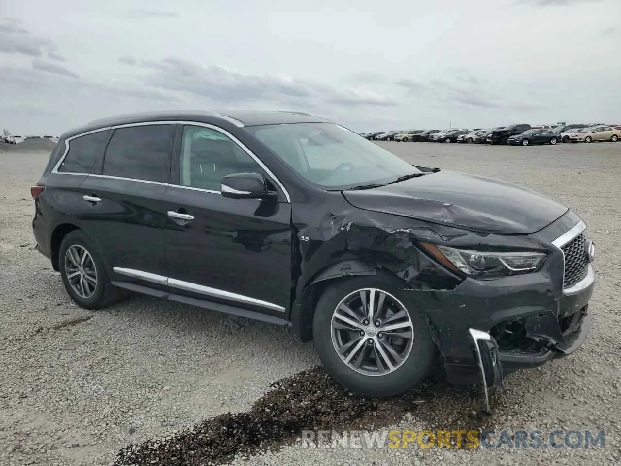4 fotografías del automóvil dañado 5N1DL0MM2KC555163 INFINITI QX60 2019