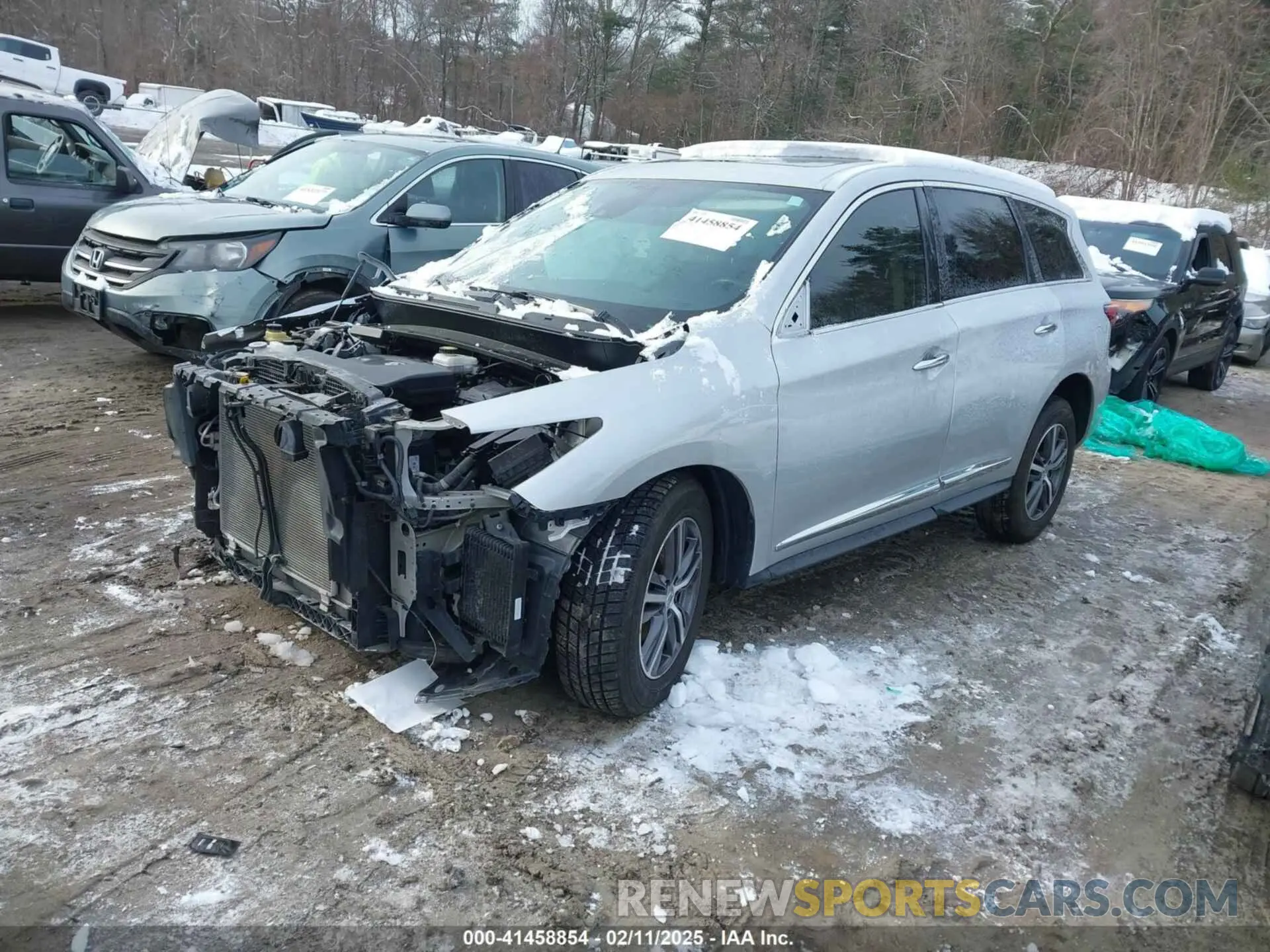 2 fotografías del automóvil dañado 5N1DL0MM3KC557102 INFINITI QX60 2019