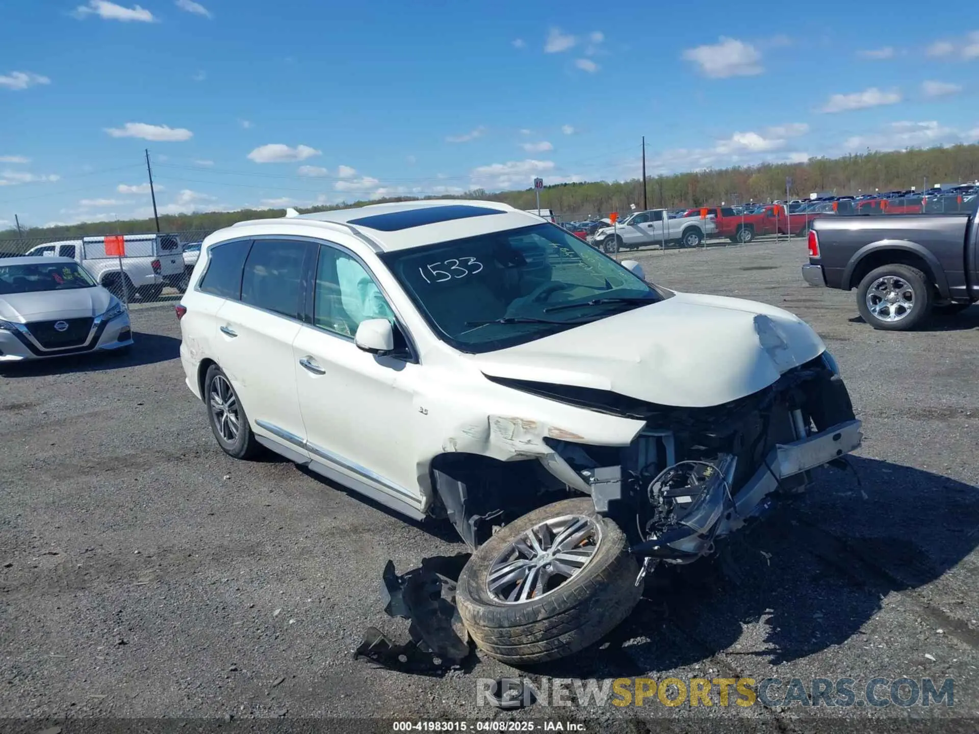 1 fotografías del automóvil dañado 5N1DL0MM4KC521533 INFINITI QX60 2019
