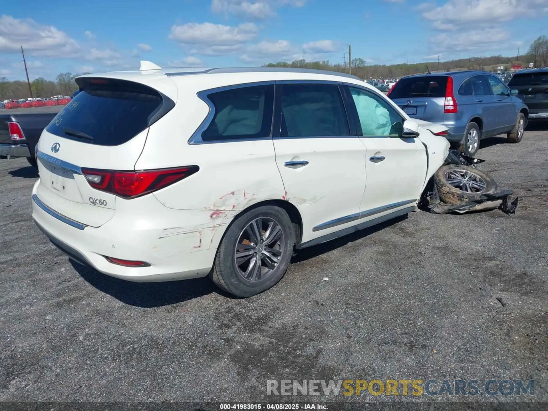 4 fotografías del automóvil dañado 5N1DL0MM4KC521533 INFINITI QX60 2019