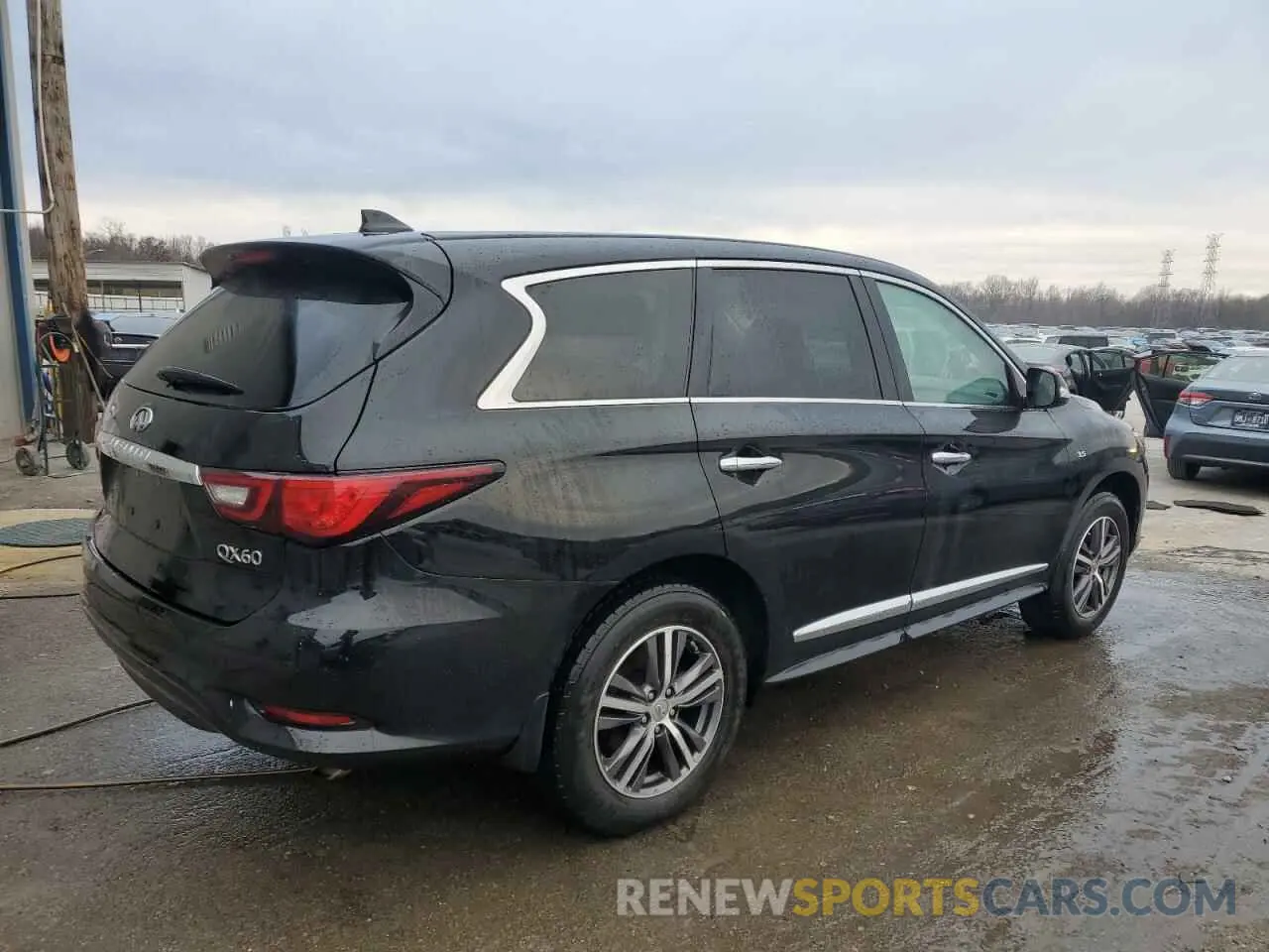 3 fotografías del automóvil dañado 5N1DL0MM4KC530975 INFINITI QX60 2019