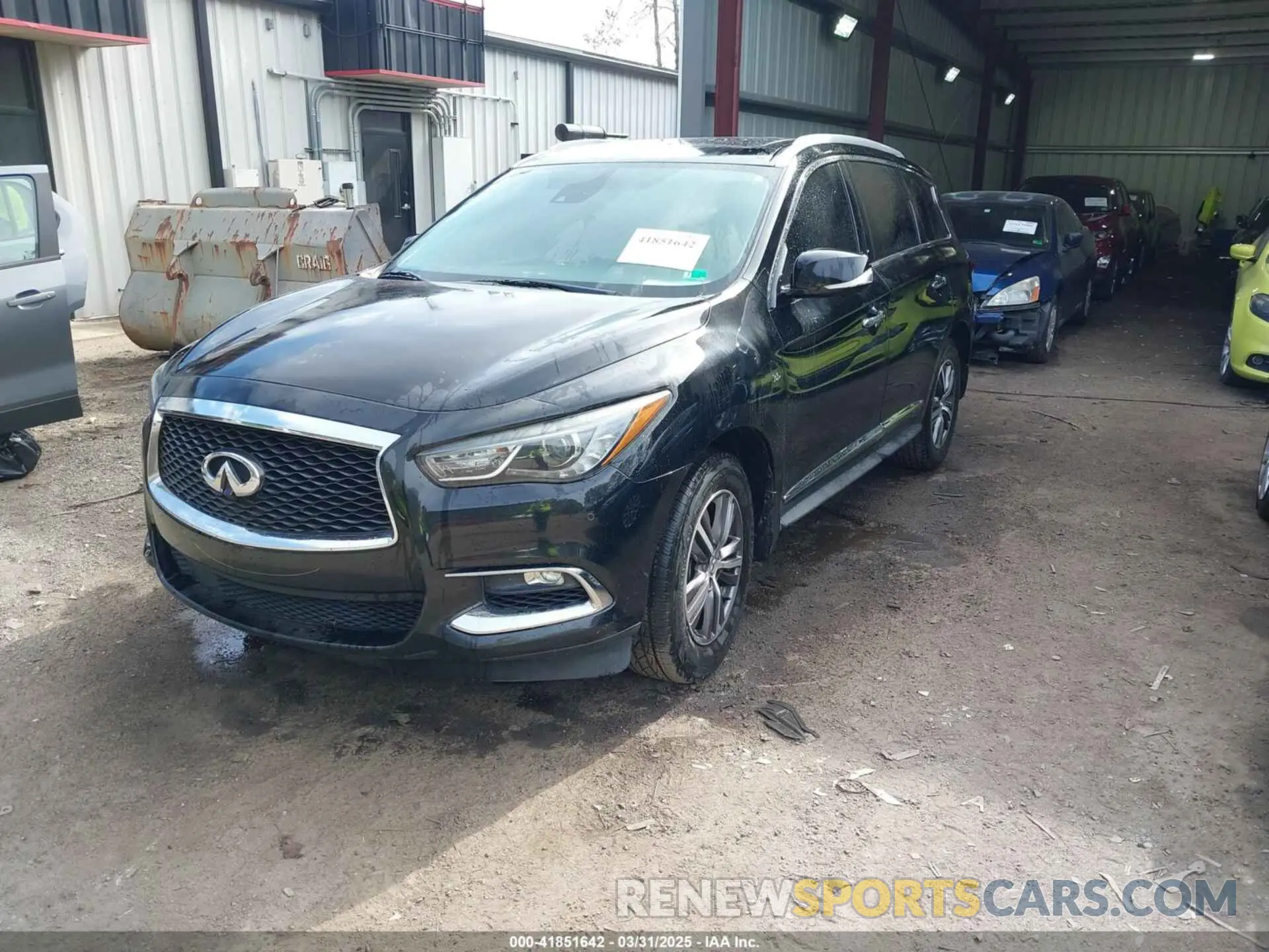 2 fotografías del automóvil dañado 5N1DL0MM4KC554662 INFINITI QX60 2019