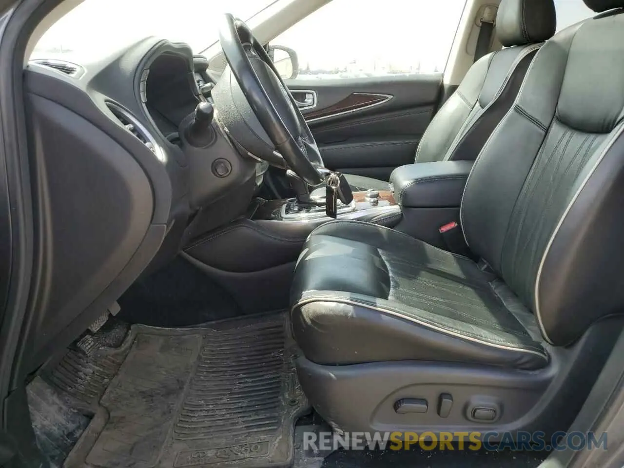 7 fotografías del automóvil dañado 5N1DL0MM5KC564679 INFINITI QX60 2019