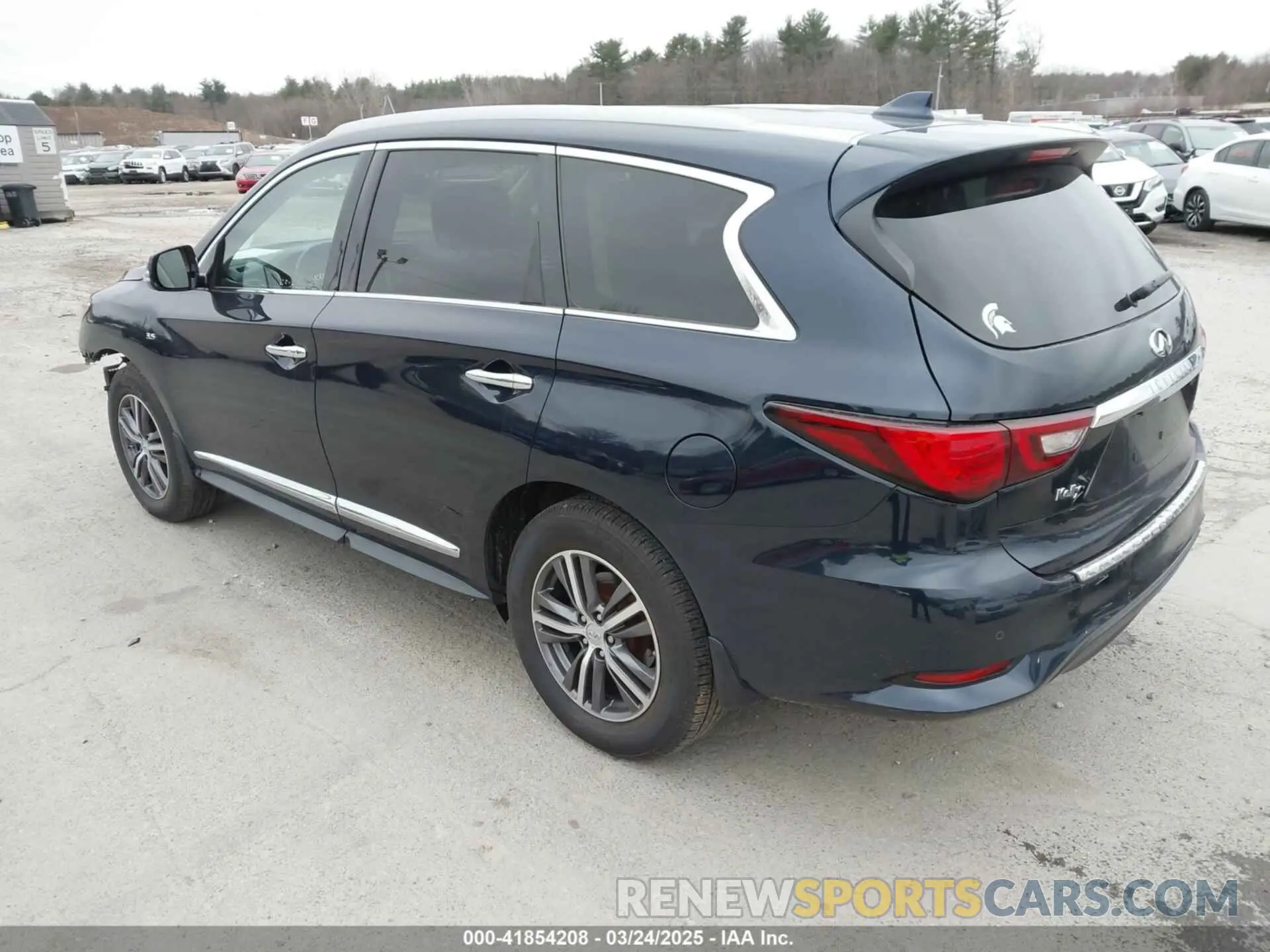 3 fotografías del automóvil dañado 5N1DL0MM6KC506211 INFINITI QX60 2019