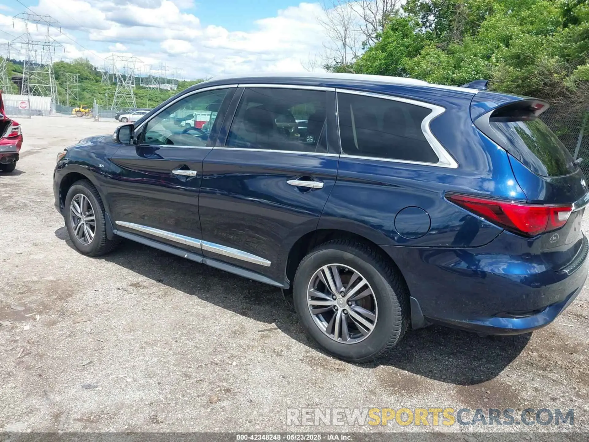 3 fotografías del automóvil dañado 5N1DL0MM6KC509996 INFINITI QX60 2019