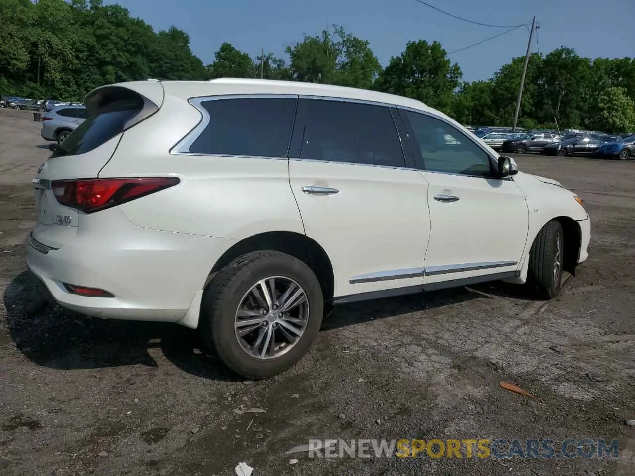 3 fotografías del automóvil dañado 5N1DL0MM6KC514387 INFINITI QX60 2019