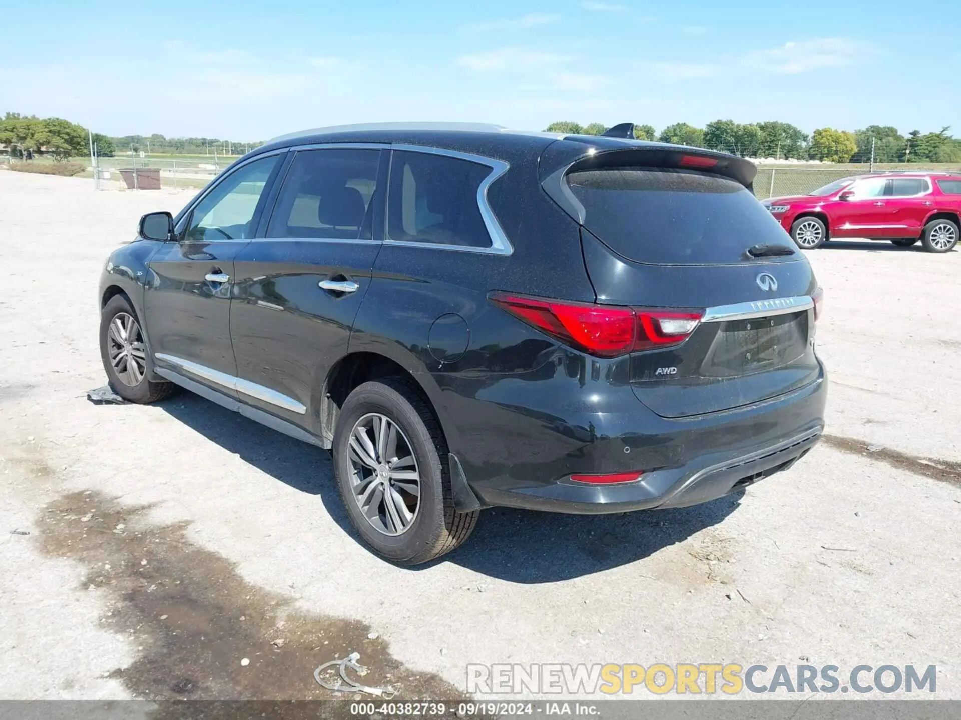 3 fotografías del automóvil dañado 5N1DL0MM6KC523235 INFINITI QX60 2019