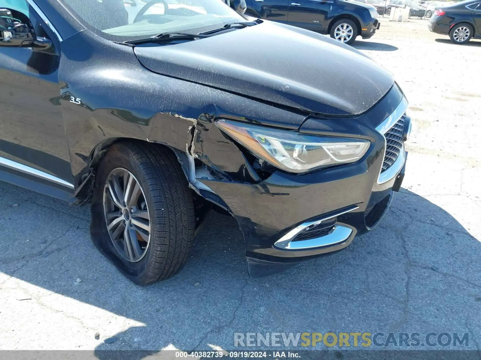 6 fotografías del automóvil dañado 5N1DL0MM6KC523235 INFINITI QX60 2019