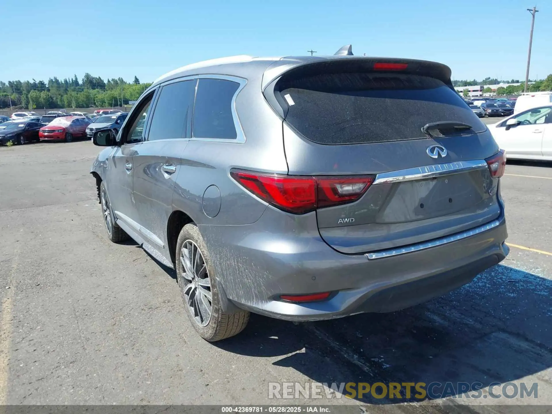 3 fotografías del automóvil dañado 5N1DL0MM6KC558342 INFINITI QX60 2019