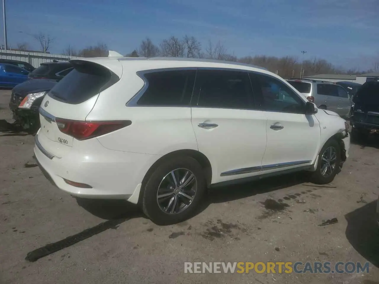 3 fotografías del automóvil dañado 5N1DL0MM7KC507321 INFINITI QX60 2019