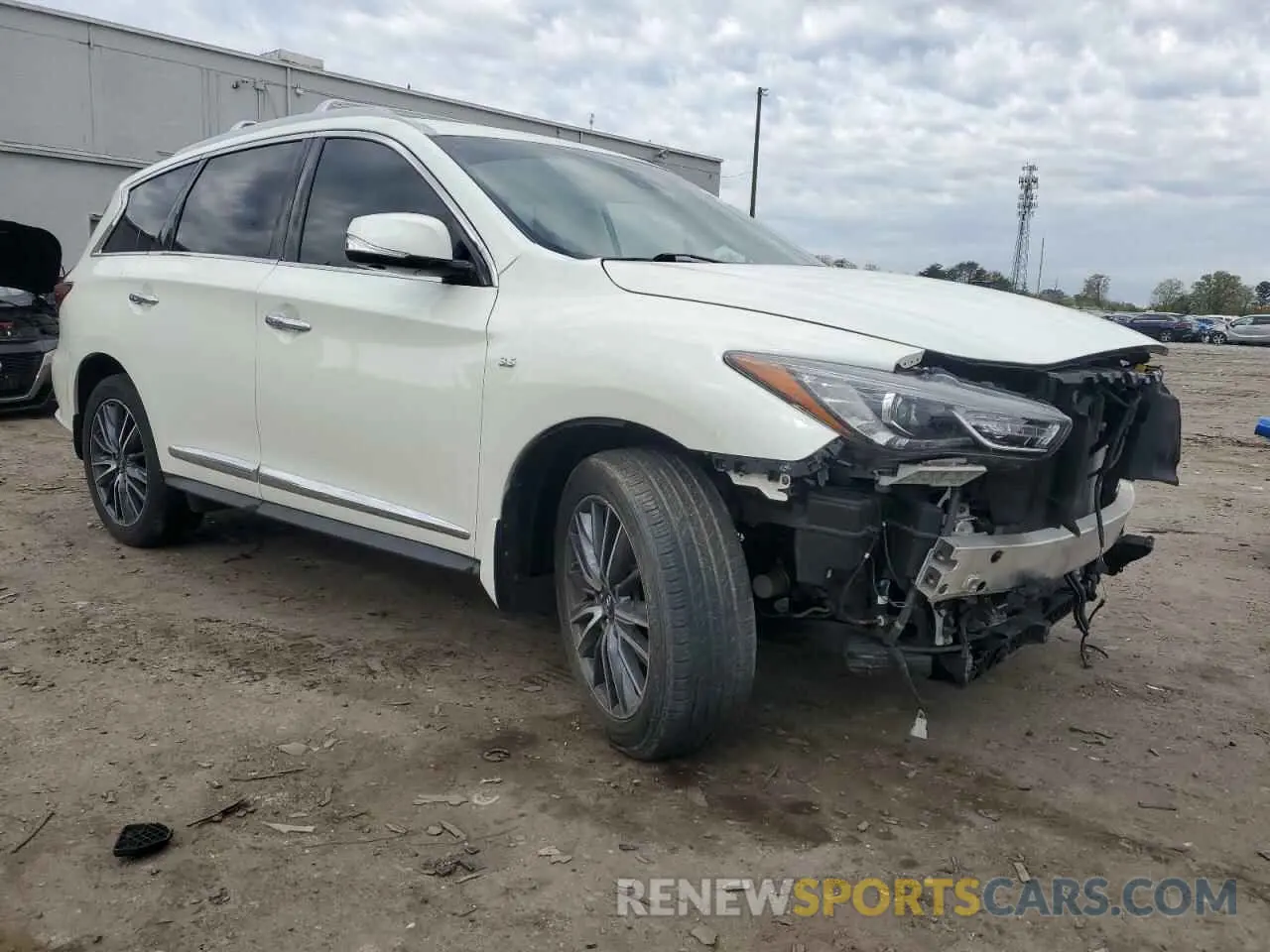 4 fotografías del automóvil dañado 5N1DL0MM7KC523230 INFINITI QX60 2019