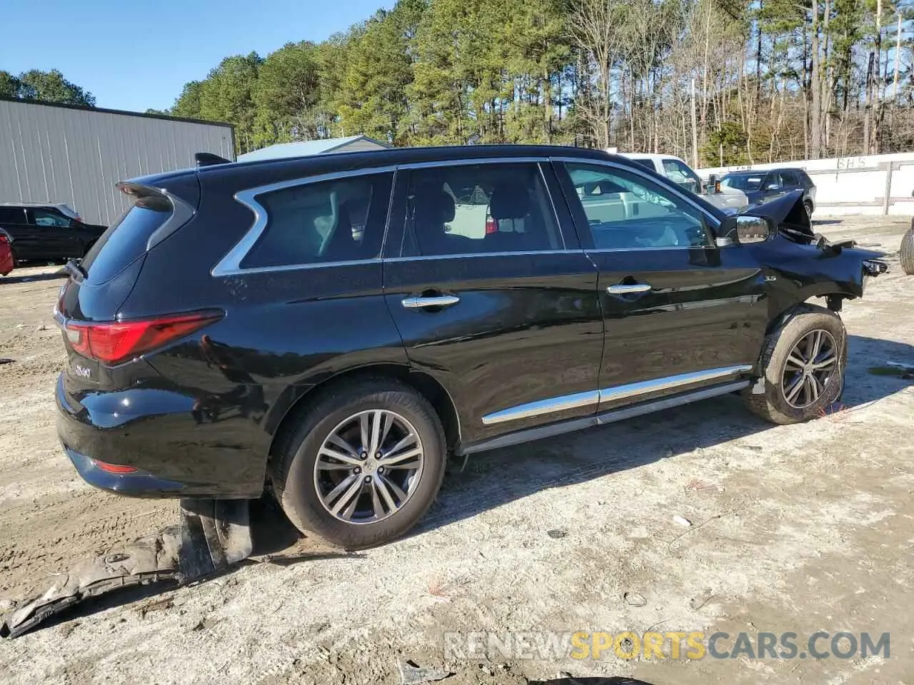 3 fotografías del automóvil dañado 5N1DL0MM7KC550542 INFINITI QX60 2019