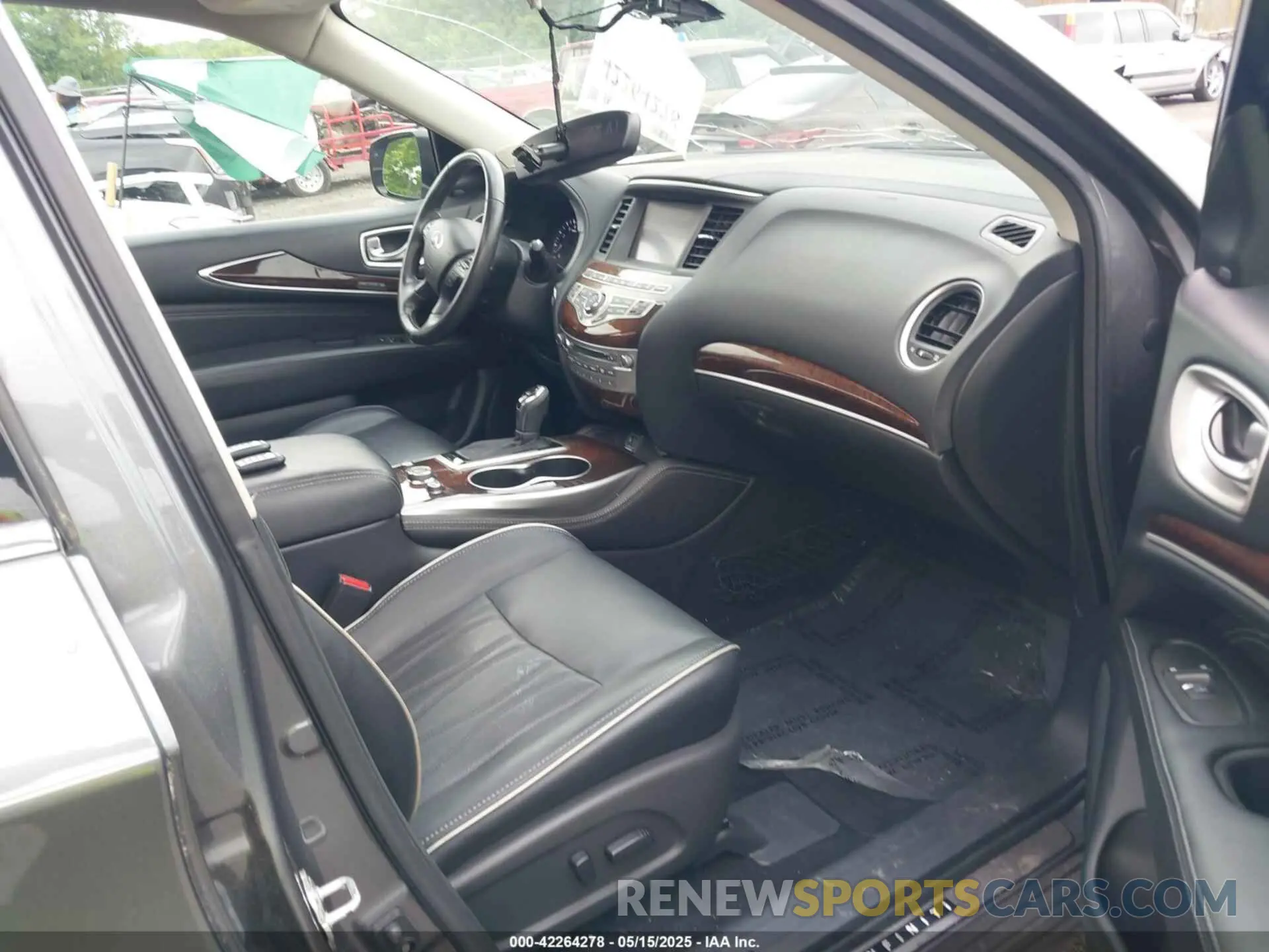 5 fotografías del automóvil dañado 5N1DL0MM7KC563131 INFINITI QX60 2019