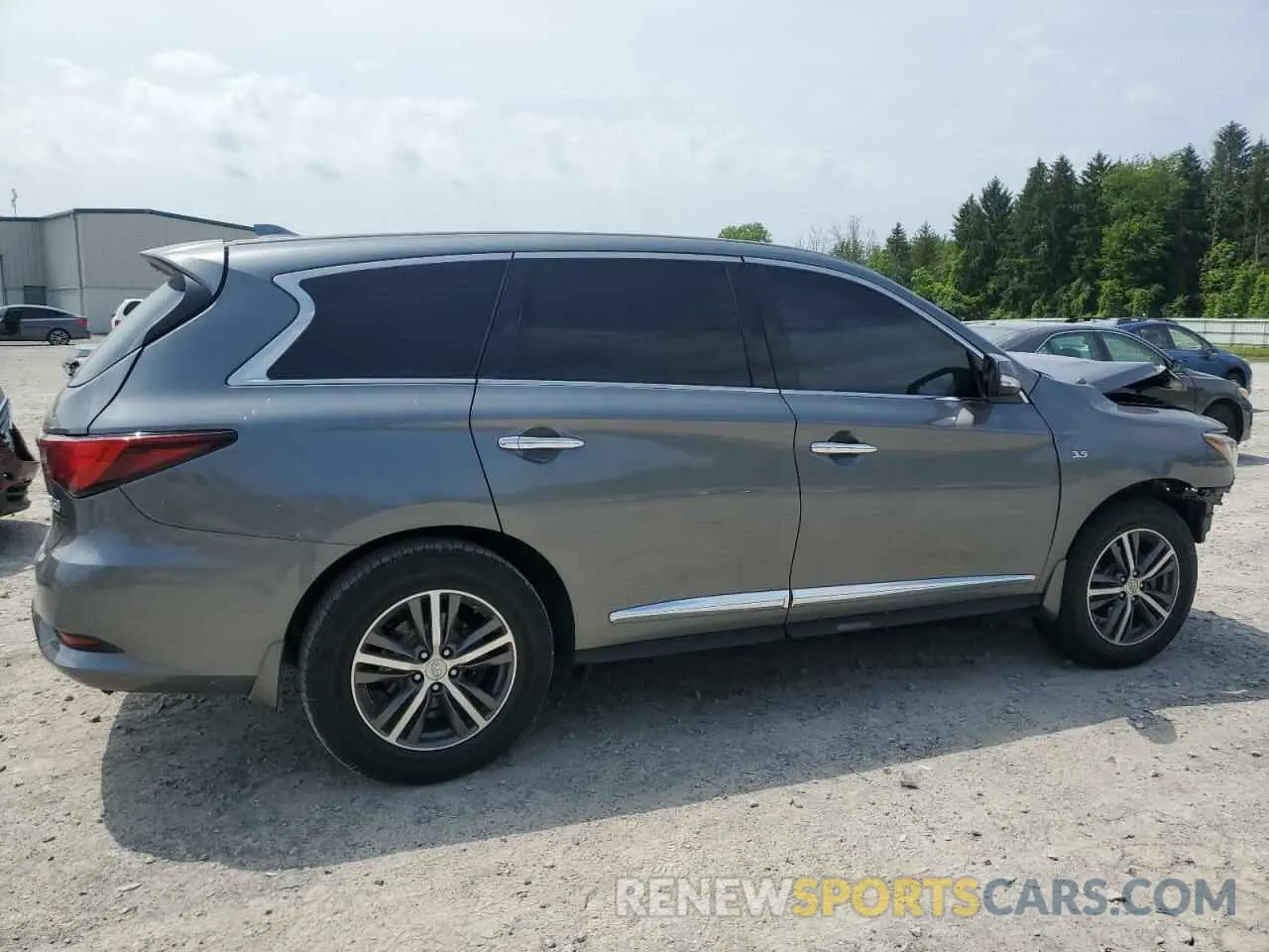 3 fotografías del automóvil dañado 5N1DL0MM8KC534334 INFINITI QX60 2019