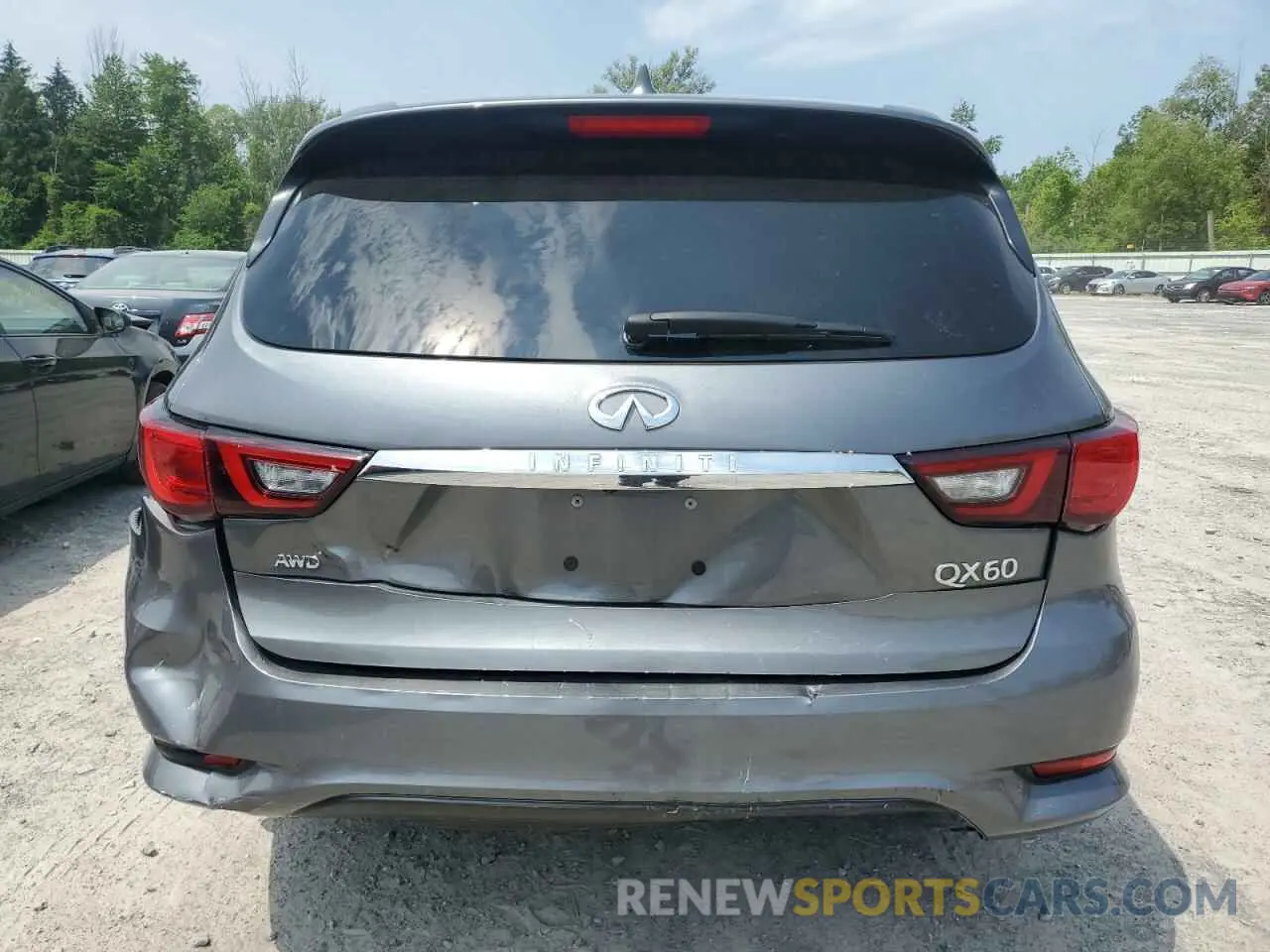 6 fotografías del automóvil dañado 5N1DL0MM8KC534334 INFINITI QX60 2019