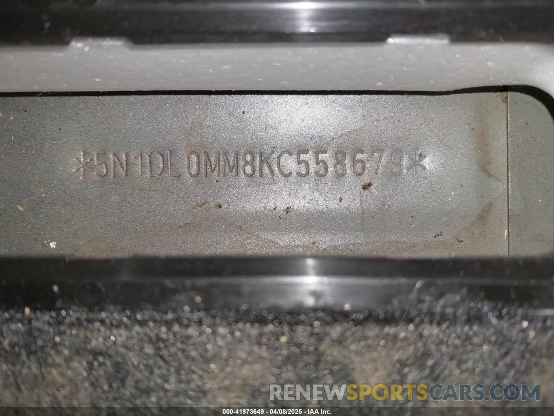 9 fotografías del automóvil dañado 5N1DL0MM8KC558679 INFINITI QX60 2019