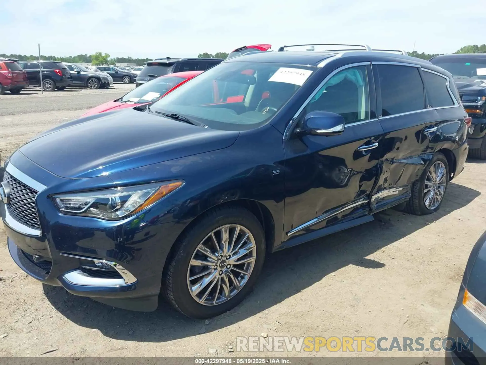 2 fotografías del automóvil dañado 5N1DL0MM8KC558892 INFINITI QX60 2019