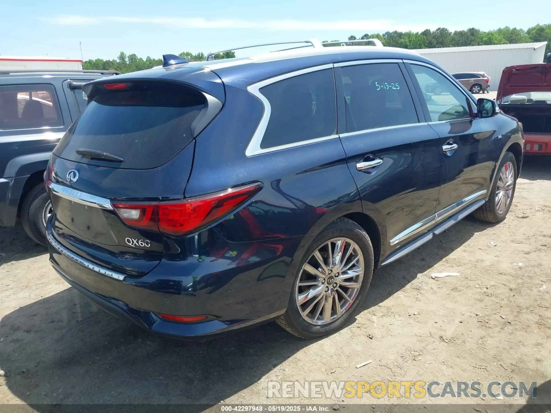 4 fotografías del automóvil dañado 5N1DL0MM8KC558892 INFINITI QX60 2019