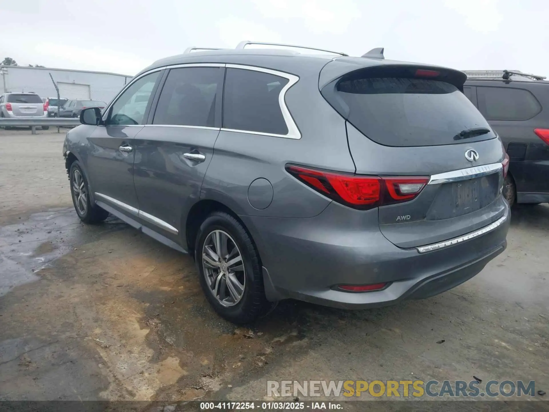 3 fotografías del automóvil dañado 5N1DL0MM8KC569052 INFINITI QX60 2019