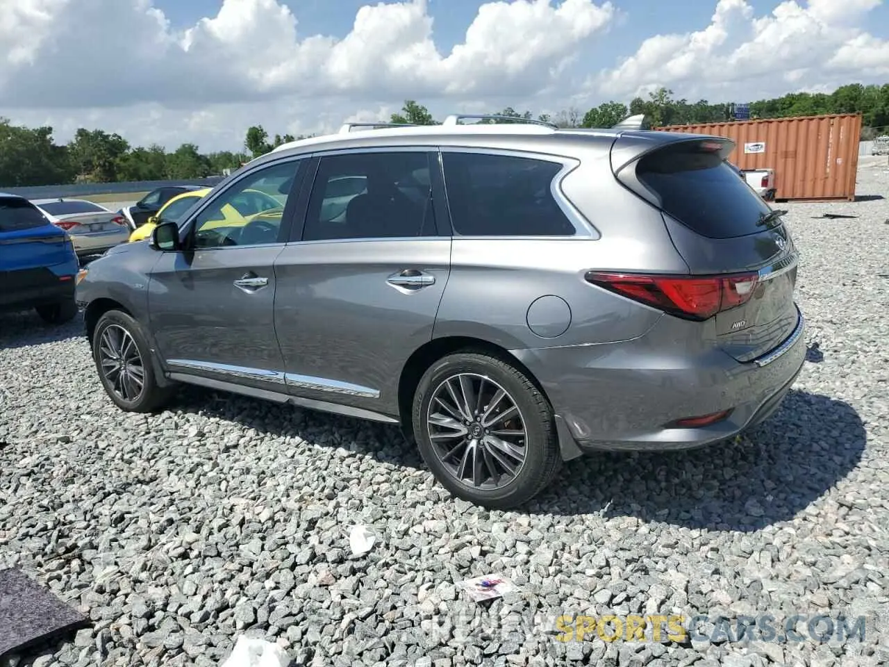 2 fotografías del automóvil dañado 5N1DL0MM9KC535363 INFINITI QX60 2019