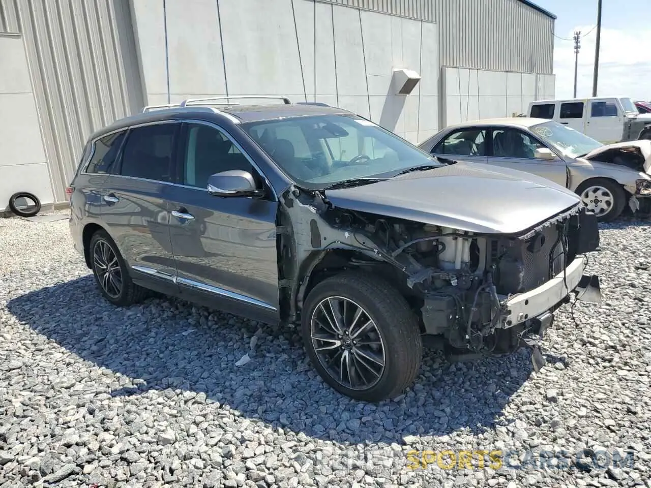 4 fotografías del automóvil dañado 5N1DL0MM9KC535363 INFINITI QX60 2019