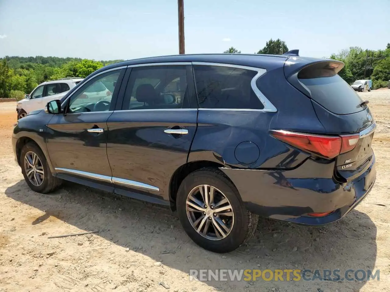 2 fotografías del automóvil dañado 5N1DL0MM9KC567715 INFINITI QX60 2019