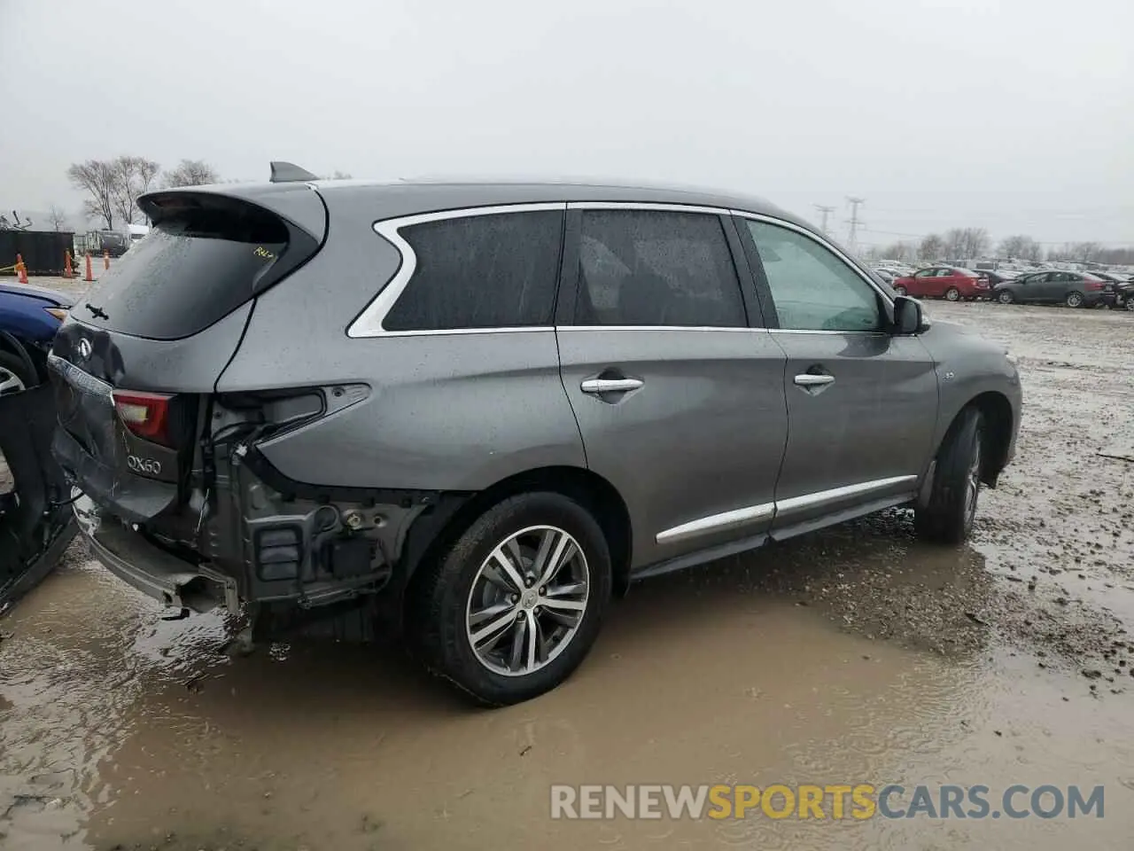 3 fotografías del automóvil dañado 5N1DL0MM9KC568508 INFINITI QX60 2019