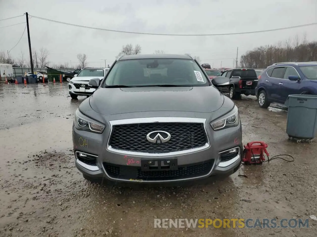 5 fotografías del automóvil dañado 5N1DL0MM9KC568508 INFINITI QX60 2019