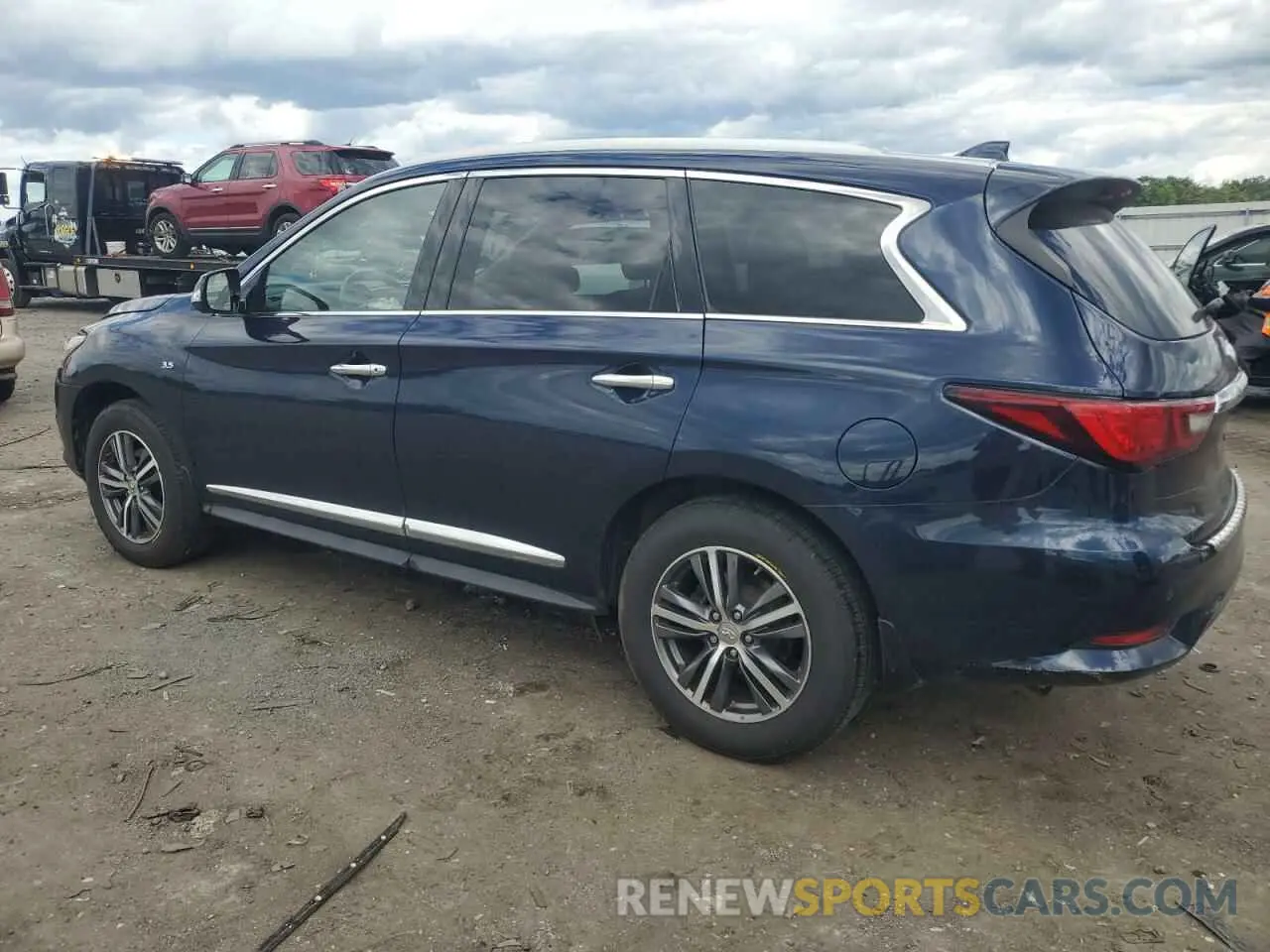 2 fotografías del automóvil dañado 5N1DL0MMXKC503487 INFINITI QX60 2019