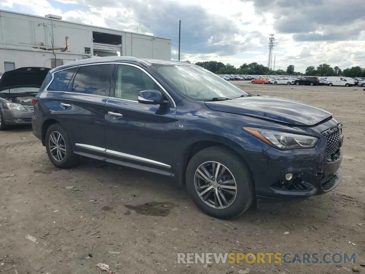 4 fotografías del automóvil dañado 5N1DL0MMXKC503487 INFINITI QX60 2019