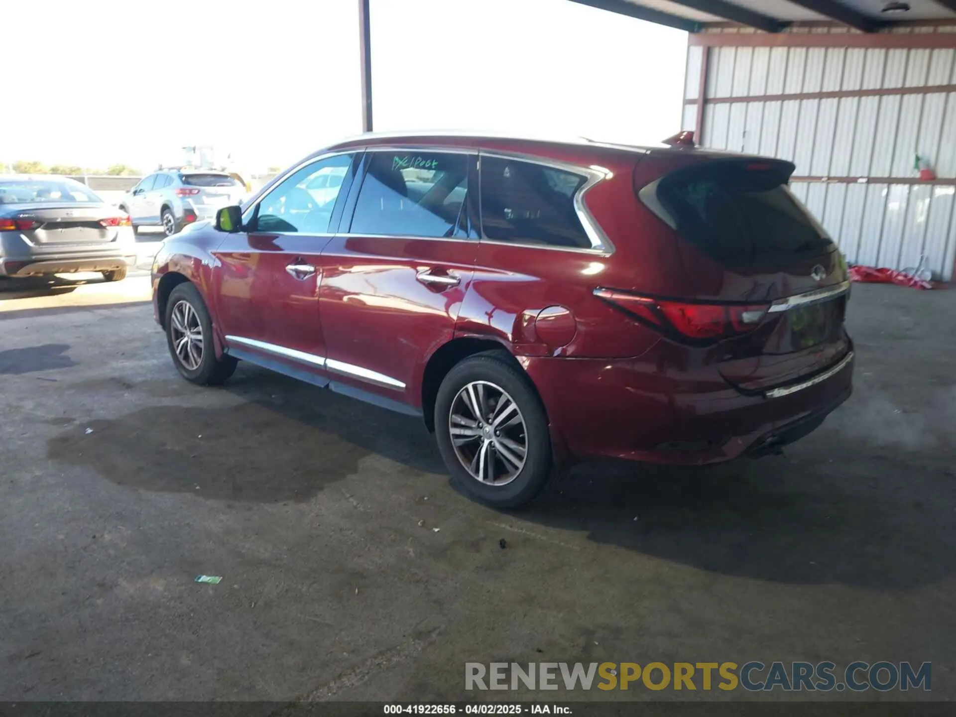 3 fotografías del automóvil dañado 5N1DL0MMXKC506230 INFINITI QX60 2019