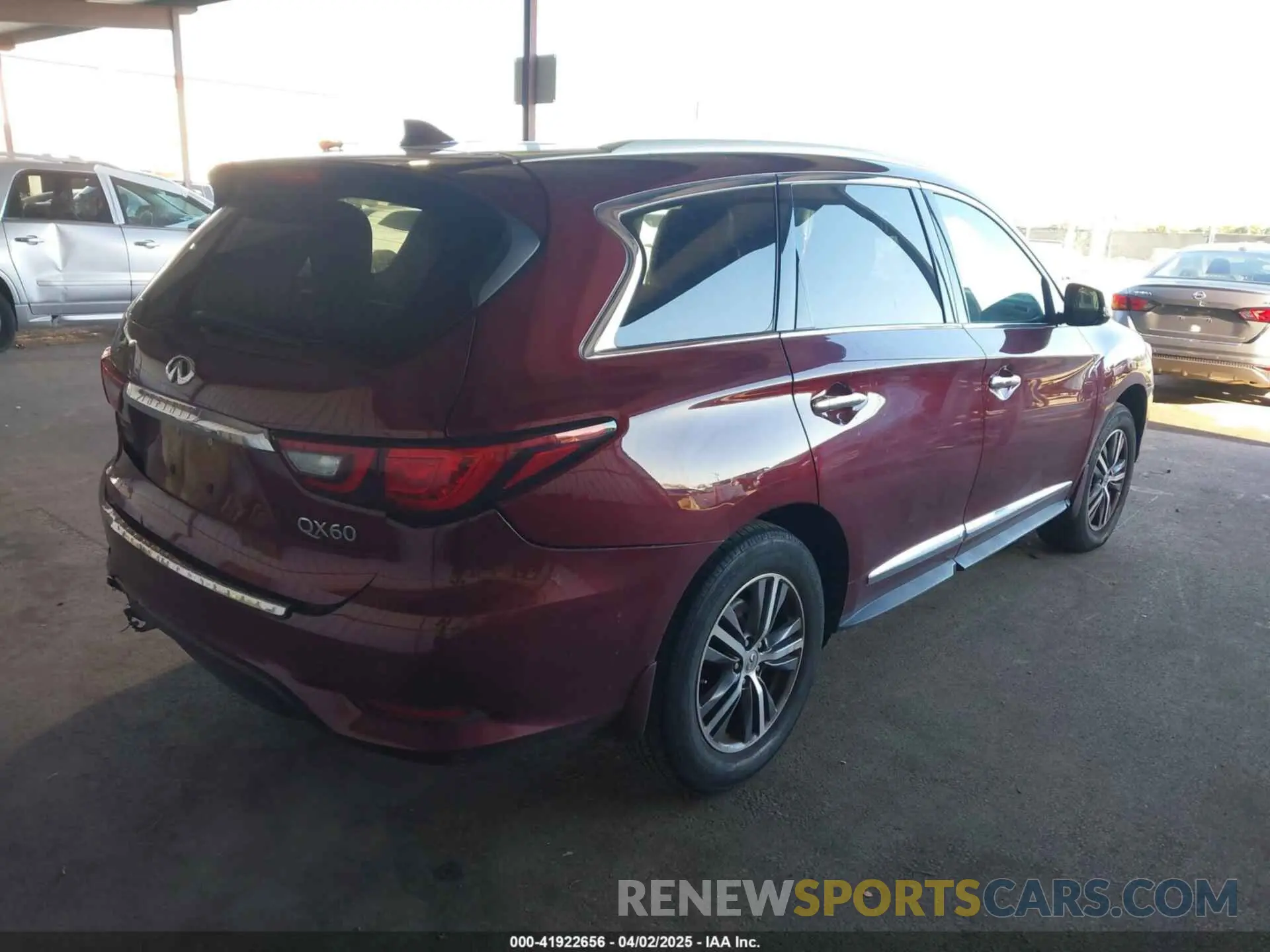 4 fotografías del automóvil dañado 5N1DL0MMXKC506230 INFINITI QX60 2019